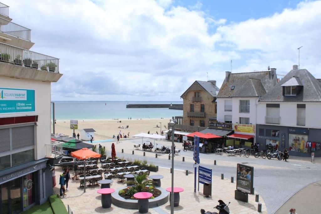 « L'Oceanix » Vue Grande Plage 2Ch Wifi Quiberon Extérieur photo