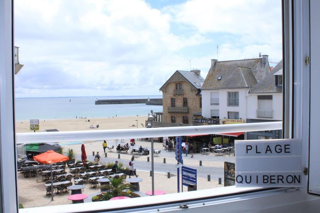 « L'Oceanix » Vue Grande Plage 2Ch Wifi Quiberon Extérieur photo