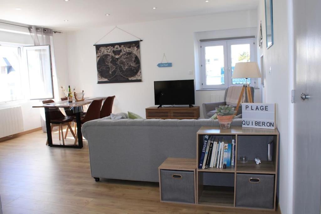 « L'Oceanix » Vue Grande Plage 2Ch Wifi Quiberon Extérieur photo